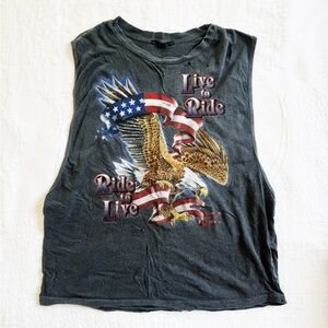Live to Ride, Ride to Live Urban Outfitters Graphic Tank
